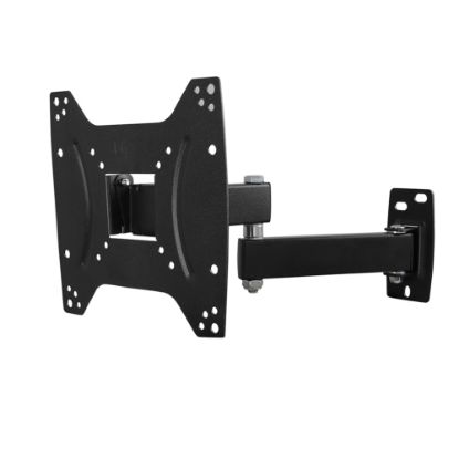 Picture of MegaMounts Full Motion Single-Stud Wall Mount For 17 - 42in TVs, 9inH x 8.69inW x 1.8inD, Black