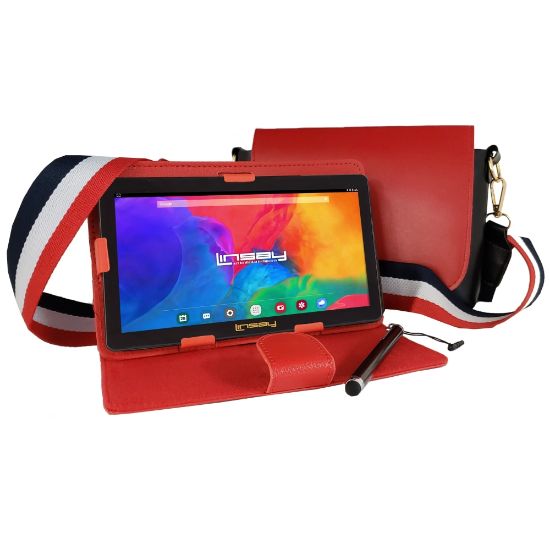 Picture of Linsay F7 Tablet, 7in Screen, 2GB Memory, 64GB Storage, Android 13, Cool Red