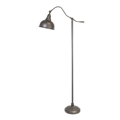 Picture of LumiSource Paddington Floor Lamp, 63inH, Slate Gray/White