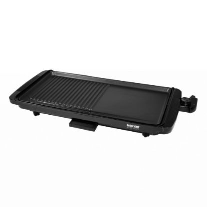 Picture of Better Chef 2-in-1 Electric Countertop Grill, 3in x 12in x 17in, Black