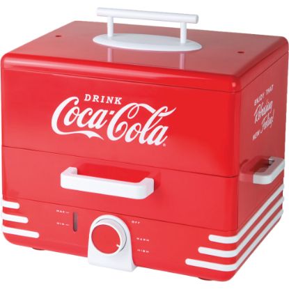 Picture of Nostalgia Electrics Coca-Cola Hot Dog Steamer, Large, Red