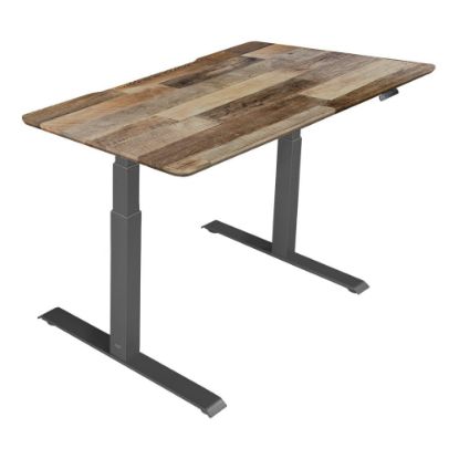 Picture of Vari Electric 48inW Standing Desk, Reclaimed Wood