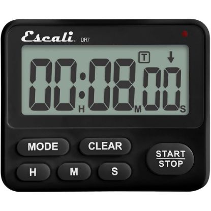 Picture of Escali Extra Loud 4-Day Wall-Mountable Digital Timer, Black