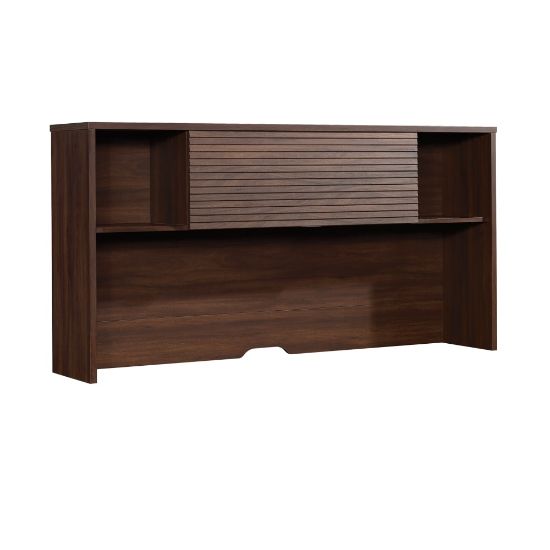 Picture of Sauder Palo Alto 72inW Hutch For L-Desk Or Large Credenza, Spiced Mahogany