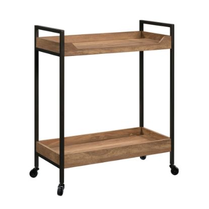 Picture of Sauder North Avenue 2-Shelf Multipurpose Utility Cart, Sindoori Mango/Black