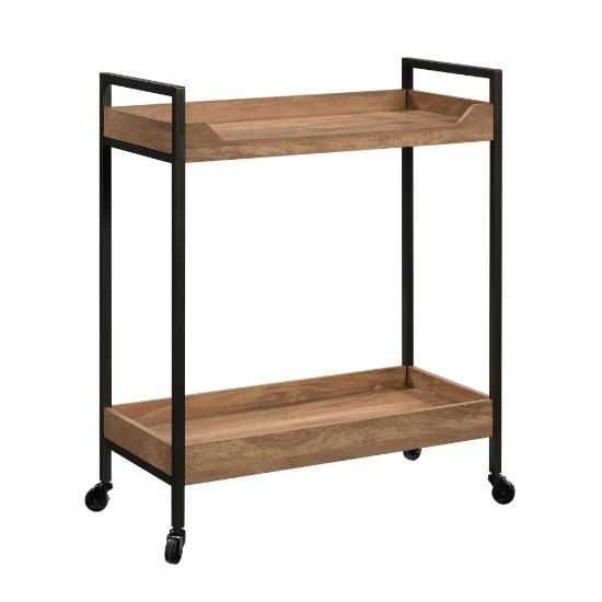 Picture of Sauder North Avenue 2-Shelf Multipurpose Utility Cart, Sindoori Mango/Black