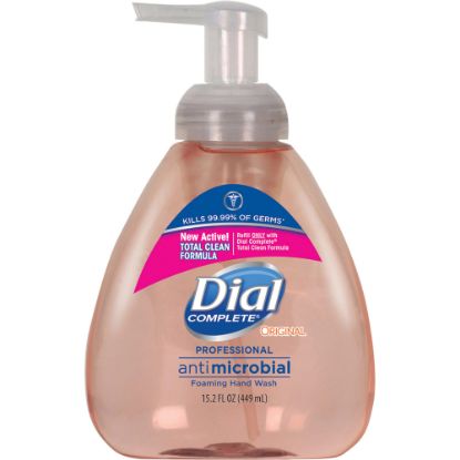 Picture of Dial Complete Antibacterial Foam Hand Wash Soap, Original Scent, 15.2 Oz Pump Bottle