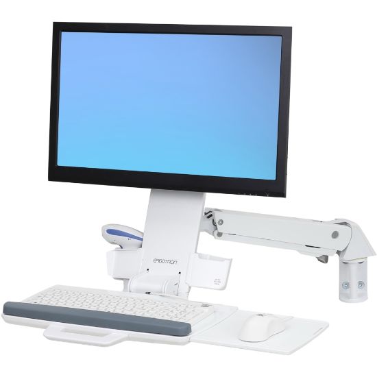 Picture of Ergotron StyleView Sit-Stand Combo Arm - aluminum, high-grade plastic - white