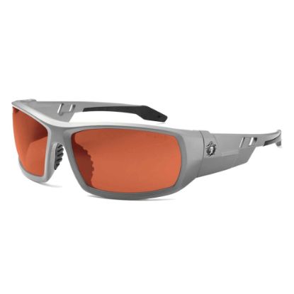 Picture of Ergodyne Skullerz Safety Glasses, Odin, Polarized, Matte Gray Frame, Copper Lens