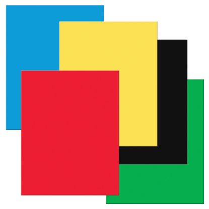 Picture of Pacon UCreate Premium Coated Poster Boards, 22in x 28in, Assorted Primary Colors, Pack Of 25 Boards