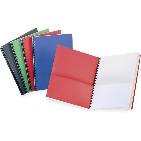 Picture of TOPS Letter Pocket Folder - 8 1/2in x 11in - 200 Sheet Capacity - 8 Internal Pocket(s) - Paper, Plastic - White, Assorted - 1 Each