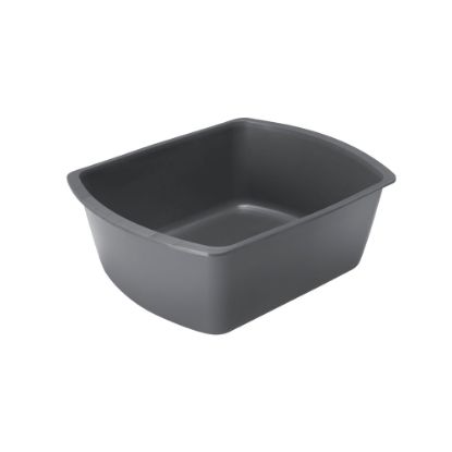 Picture of Medline Rectangular Plastic Washbasins, 8 Qt, Graphite, Case Of 50