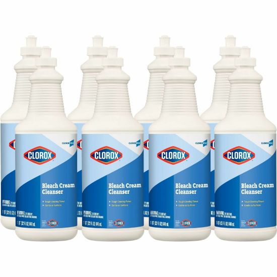 Picture of Clorox Commercial Solutions Bleach Cream Cleanser - 32 fl oz (1 quart) - 512 / Pallet - Clear