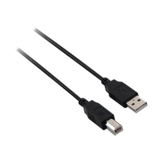 Picture of V7 - USB cable - USB (M) to USB Type B (M) - USB 2.0 - 6 ft - black