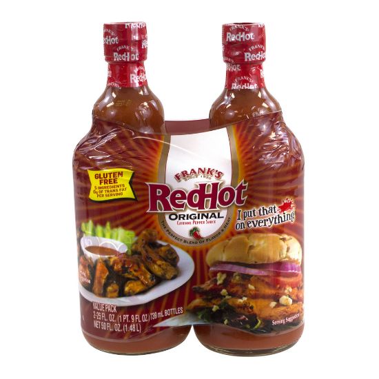 Picture of Franks Red Hot Original Hot Sauce, 25 Oz, Pack Of 2 Bottles