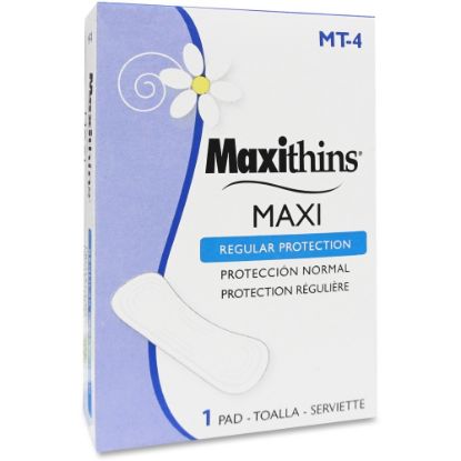 Picture of Hospeco MaxiThins Maxi Pads For Vending Machines, Maxi Absorbency, Carton Of 250 Pads