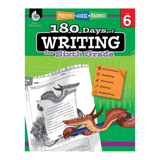 Picture of Shell Education 180 Days Of Writing Workbook, Grade 6