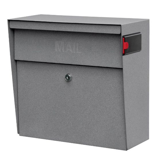 Picture of Mail Boss Metro Mail Wall Mount Locking Mailbox, 14 3/4inH x 15 2/5inW x 7 1/8inD, Granite