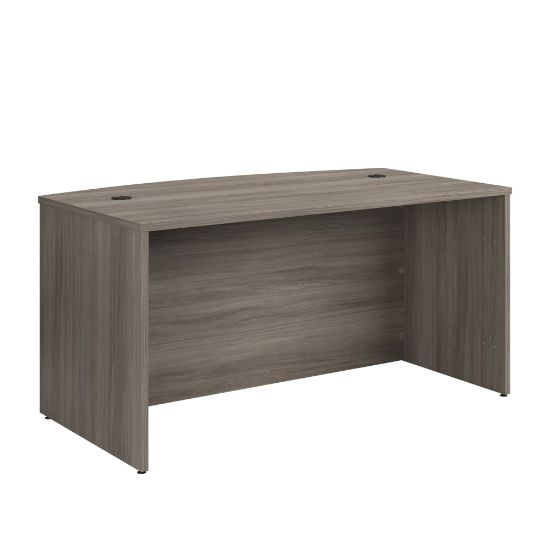 Picture of Sauder Affirm 59inW Bow-Front Computer Desk, 59inW, Hudson Elm