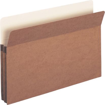 Picture of Business Source Expanding File Pockets, 1 3/4in Expansion, Legal Size, 8 1/2in x 14in, Redrope, Box Of 25 File Pockets