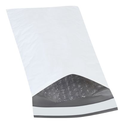 Picture of Partners Brand Bubble-Lined Poly Mailers, 5in x 10in, White, Case Of 25 Mailers