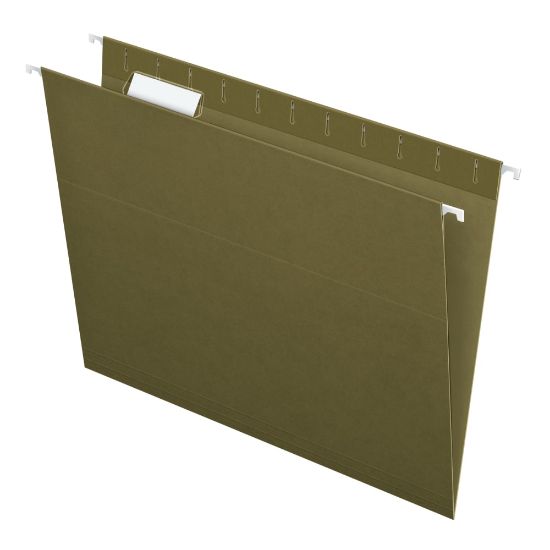 Picture of Pendaflex Hanging File Folders, Letter Size, 100% Recycled, Standard Green, Box Of 25 Folders