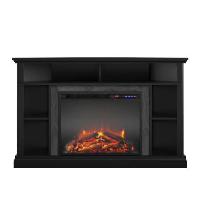 Picture of Ameriwood Home Overland Electric Corner Fireplace TV Stand For 50in TVs, Black