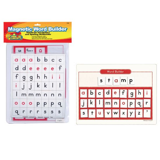 Picture of Primary Concepts Magnetic Word Builder, Grades Pre-K-3, Pack Of 93 Magnets