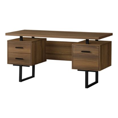 Picture of Monarch Specialties Violet 60inW Computer Desk, Walnut