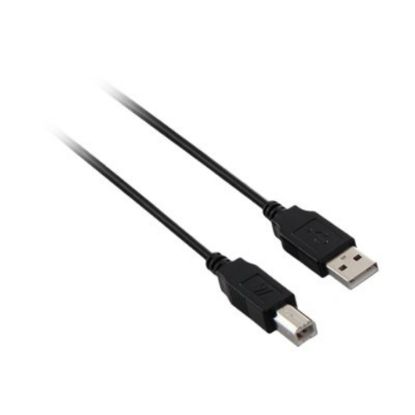 Picture of V7 V7N2USB2AB-16F USB Cable Adapter - 16 ft USB Data Transfer Cable for Digital Camera, Printer, Scanner, Portable Hard Drive, Flash Drive, Network Adapter, Media Player, Computer - First End: 1 x Type A Male USB - Second End: 1 x Type B Male USB