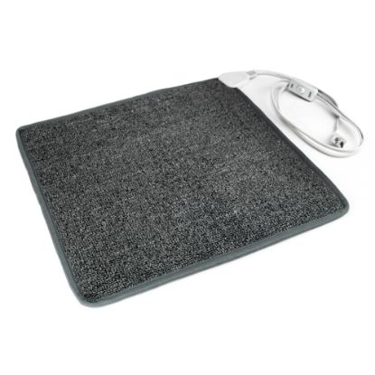 Picture of COZY PRODUCTS Toes Heated Carpet Mat, 1/4in x 17-3/4in, Gray