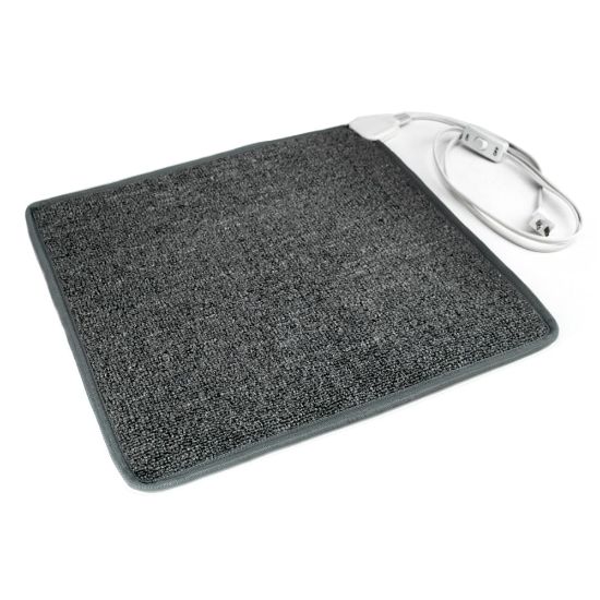 Picture of COZY PRODUCTS Toes Heated Carpet Mat, 1/4in x 17-3/4in, Gray