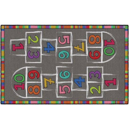 Picture of Flagship Carpets Hopscotch Area Rug, 5ftH x 8ftW