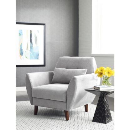 Picture of Serta Artesia Collection Arm Chair, Smoke Gray/Chestnut