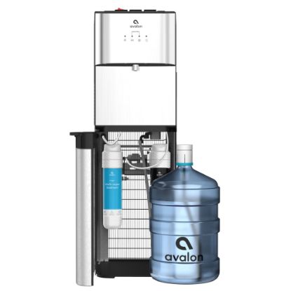 Picture of Avalon Bottom-Loading Water Cooler/Dispenser, 41inH x 12inW x 13inD, Silver