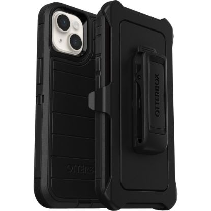 Picture of OtterBox Defender Series Pro Rugged Carrying Case (Holster) For Apple iPhone 14, iPhone 13 Smartphone, Black