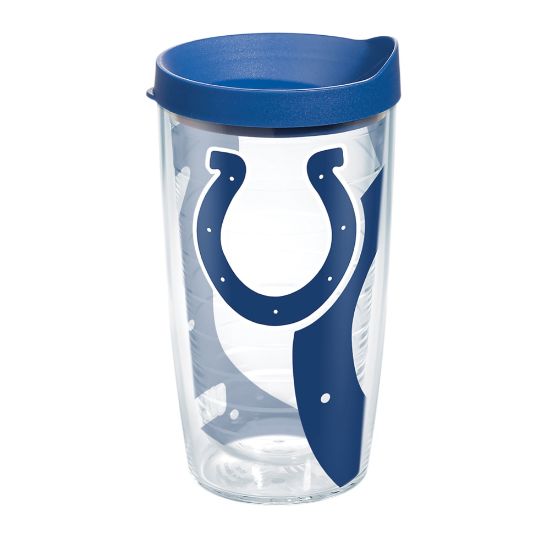 Picture of Tervis NFL Tumbler With Lid, 16 Oz, Indianapolis Colts, Clear