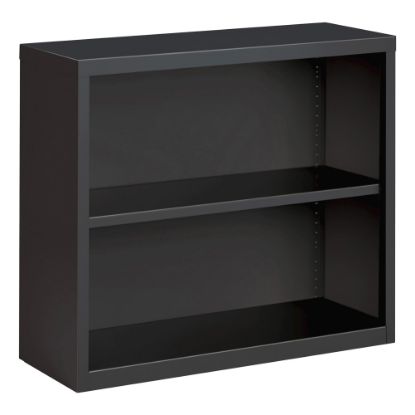 Picture of Lorell Fortress Steel 2-Shelf Bookcase, Charcoal