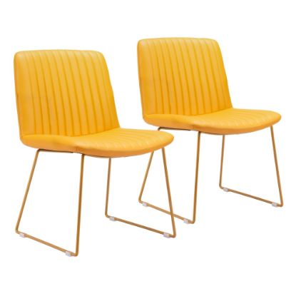 Picture of Zuo Modern Joy Dining Chair, Yellow