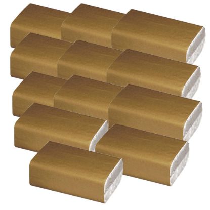 Picture of SKILCRAFT C-Fold 1-Ply Paper Towels, 100% Recycled, 200 Sheets Per Roll, Pack Of 12 Rolls (AbilityOne 8540-01-494-0909)