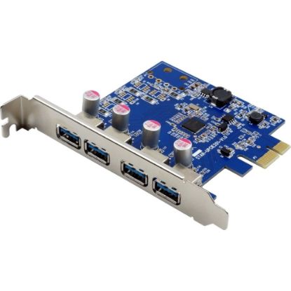 Picture of VisionTek 4 Port USB 3.0 x1 PCIe Internal Card - PCI Express 2.0 x1 - Plug-in Card - 4 USB Port(s) - 4 USB 3.0 Port(s) - PC