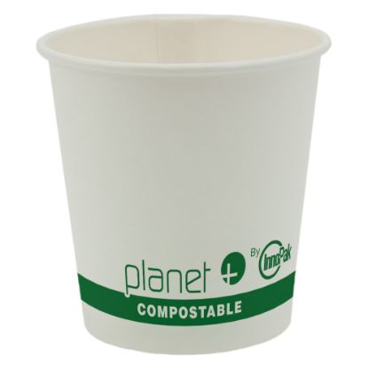 Picture of Planet+ Compostable Hot Cups, 4 Oz, White, Pack Of 1,000 Cups