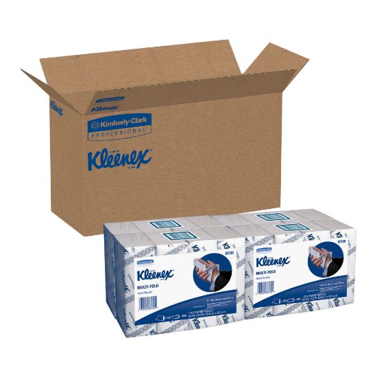 Picture of Kleenex Multi-Fold 1-Ply Paper Towels, 150 Sheets Per Roll, Pack Of 16 Rolls