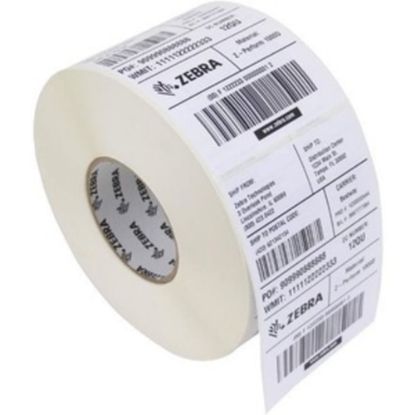 Picture of Zebra Tag Paper, U82587, 4in x 3in, Direct Thermal Zebra ZSelect 4000D, 7.5 mil, 1in Core