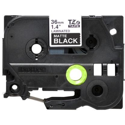 Picture of Brother P-Touch TZe-M365 Label Tape, 1-7/16in x 26-1/4ft, Matte Black/White