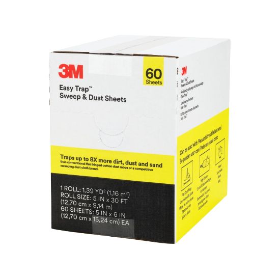 Picture of 3M Easy Trap Duster Sweep And Dust Sheets, 5in x 6in x 30ft, 60 Sheets