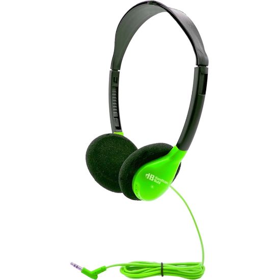 Picture of Hamilton Buhl Personal On-Ear Stereo Headphone, GREEN - Stereo - Green - Mini-phone (3.5mm) - Wired - 32 Ohm - 50 Hz 16 kHz - On-ear - Binaural - Ear-cup - 5 ft Cable