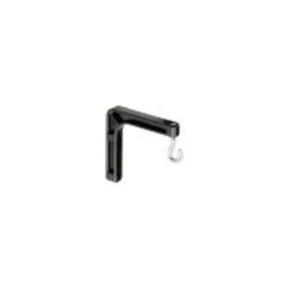 Picture of Da-Lite Mounting and Extension Brackets - No. 6 Sheet Metal Wall Brackets - 6in x 6in L-Bracket - Black - Mounting kit - for projection screen - black - wall-mountable