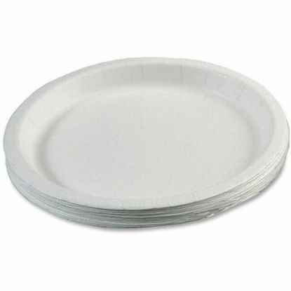 Picture of SKILCRAFT Paper Plates, 9in, 3/4in Deep, Box Of 1,000 (AbilityOne 7350-00-899-3056)