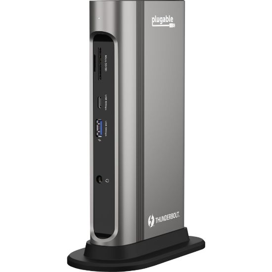 Picture of Plugable 14-in-1 USB-C and Thunderbolt Dock - 40Gbps, 96W Charging, Compatible with Mac and Windows - 2X HDMI 2.0 and DisplayPort 4K60, 7X USB Ports, Ethernet, Audio, SD/MicroSD, Certified, Driverless